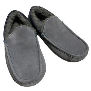 UGG‎ Ascot Indoor Outdoor Moccasin Slippers Blue Gray Suede Men’s Size 9